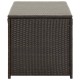 Barna kerti polyrattan tárolóláda 100 x 50 x 50 cm Barna kerti polyrattan tárolóláda 100 x 50 x 50 cm