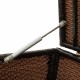 Barna kerti polyrattan tárolóláda 100 x 50 x 50 cm Barna kerti polyrattan tárolóláda 100 x 50 x 50 cm