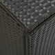 Fekete kerti polyrattan tárolóláda 200 x 50 x 60 cm Fekete kerti polyrattan tárolóláda 200 x 50 x 60 cm