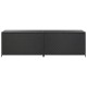 Fekete kerti polyrattan tárolóláda 200 x 50 x 60 cm Fekete kerti polyrattan tárolóláda 200 x 50 x 60 cm