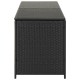 Fekete kerti polyrattan tárolóláda 200 x 50 x 60 cm Fekete kerti polyrattan tárolóláda 200 x 50 x 60 cm