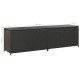Fekete kerti polyrattan tárolóláda 200 x 50 x 60 cm Fekete kerti polyrattan tárolóláda 200 x 50 x 60 cm
