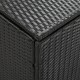 Fekete polyrattan kerti tárolóláda 180 x 90 x 75 cm Fekete polyrattan kerti tárolóláda 180 x 90 x 75 cm