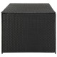 Fekete polyrattan kerti tárolóláda 180 x 90 x 75 cm Fekete polyrattan kerti tárolóláda 180 x 90 x 75 cm