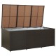 Barna kerti polyrattan tárolóláda 180 x 90 x 75 cm Barna kerti polyrattan tárolóláda 180 x 90 x 75 cm