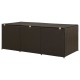 Barna kerti polyrattan tárolóláda 180 x 90 x 75 cm Barna kerti polyrattan tárolóláda 180 x 90 x 75 cm