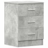 2 db betonszürke szerelt fa éjjeliszekrény 38 x 35 x 56 cm