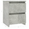 2 db betonszürke szerelt fa éjjeliszekrény 30 x 30 x 40 cm