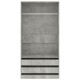 Betonszürke forgácslap ruhásszekrény 100 x 50 x 200 cm Betonszürke forgácslap ruhásszekrény 100 x 50 x 200 cm