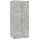 Betonszürke forgácslap ruhásszekrény 80 x 52 x 180 cm