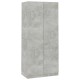 Betonszürke forgácslap ruhásszekrény 90 x 52 x 200 cm