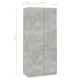 Betonszürke forgácslap ruhásszekrény 90 x 52 x 200 cm