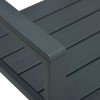 Szürke fautánzatú hdpe kerti pad 120 cm