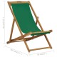 Zöld összecsukható tömör tíkfa strandszék