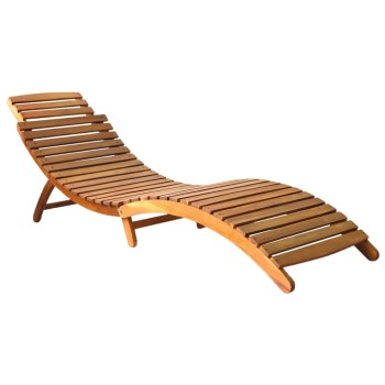 | napozóágy | 1-személy barna 55 x 184 x 64cm tömör akácfa
