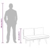 Tömör akácfa kerti pad párnákkal 115 cm