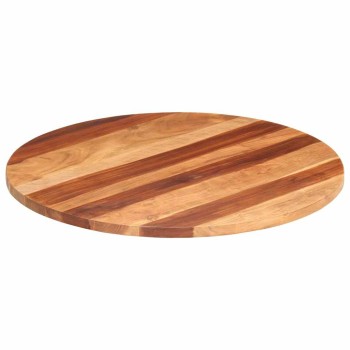Kerek tömör akácfa asztallap 25-27 mm 80 cm