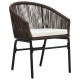 2 db barna pvc rattan kerti szék