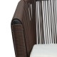 2 db barna pvc rattan kerti szék