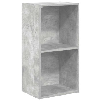 2-szintes betonszürke forgácslap könyvszekrény 40x30x76,5 cm