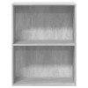 2 szintes betonszürke forgácslap könyvszekrény 60x30x76,5 cm