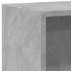 2 szintes betonszürke forgácslap könyvszekrény 60x30x76,5 cm