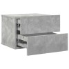 2 db betonszürke szerelt fa éjjeliszekrény 40 x 30 x 30 cm