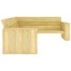 Impregnált fenyőfa kerti sarokpad 239 cm Impregnált fenyőfa kerti sarokpad 239 cm