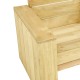 Impregnált fenyőfa kerti sarokpad 239 cm Impregnált fenyőfa kerti sarokpad 239 cm