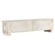 Fehér tömör mangófa tv-szekrény 140 x 30 x 35 cm