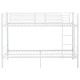 Fehér fém emeletes ágy 90 x 200 cm Fehér fém emeletes ágy 90 x 200 cm