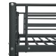 Fekete fém emeletes ágy 90 x 200 cm Fekete fém emeletes ágy 90 x 200 cm