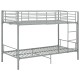 Szürke fém emeletes ágy 90 x 200 cm Szürke fém emeletes ágy 90 x 200 cm
