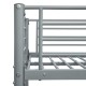 Szürke fém emeletes ágy 90 x 200 cm Szürke fém emeletes ágy 90 x 200 cm