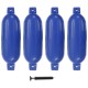 4 darab kék pvc hajóütköző 58,5 x 16,5 cm