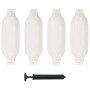4 darab fehér pvc csónak lökhárító 41 x 11,5 cm