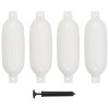 4 darab fehér pvc csónak lökhárító 58,5 x 16,5 cm