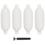 4 darab fehér pvc csónak lökhárító 58,5 x 16,5 cm