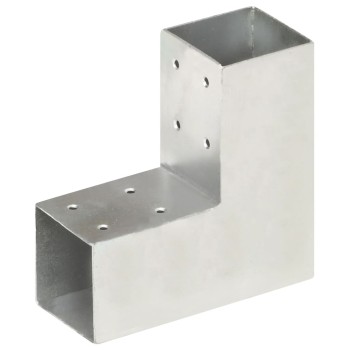 4 darab l-alakú horganyzott fém oszloptartó 71 x 71 mm