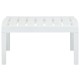 Fehér műanyag kerti asztal 78 x 55 x 38 cm