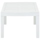 Fehér műanyag kerti asztal 78 x 55 x 38 cm