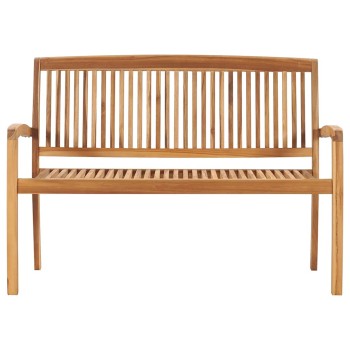 2 személyes tömör tíkfa kerti pad asztallal 120 cm