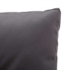 Kétszemélyes szürke polyrattan kerti kanapé párnákkal 124 cm