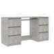 Betonszürke forgácslap íróasztal 140 x 50 x 77 cm