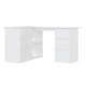 Fehér forgácslap sarok íróasztal 145 x 100 x 76 cm Fehér forgácslap sarok íróasztal 145 x 100 x 76 cm