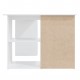 Fehér forgácslap sarok íróasztal 145 x 100 x 76 cm Fehér forgácslap sarok íróasztal 145 x 100 x 76 cm