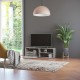 Betonszürke forgácslap tv-szekrény 120 x 34 x 37 cm Betonszürke forgácslap tv-szekrény 120 x 34 x 37 cm