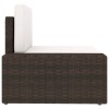 2 személyes barna elemes polyrattan kanapé
