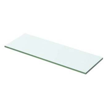 2 db átlátszó üveg paneles polc 50 x 12 cm