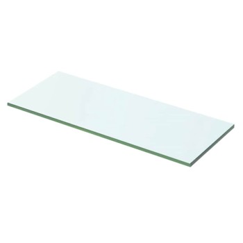 2 db átlátszó üveg paneles polc 50 x 15 cm